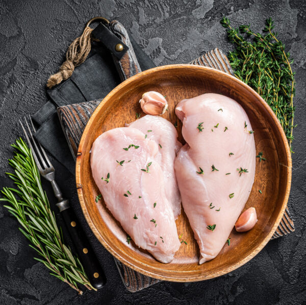 Fresh, Free-Range Non-GMO Chicken Breast Fillets - 8 per tray