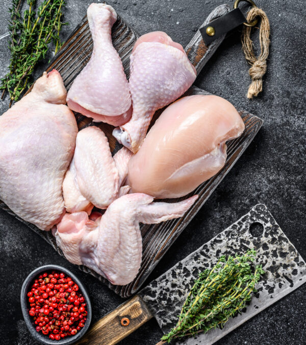 Fresh, Free-Range Non-GMO Whole Chicken (12 Pieces)